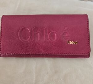 Full Inclusion Chloé Embossed Logo Fold-Over Portefeuille/Wallet